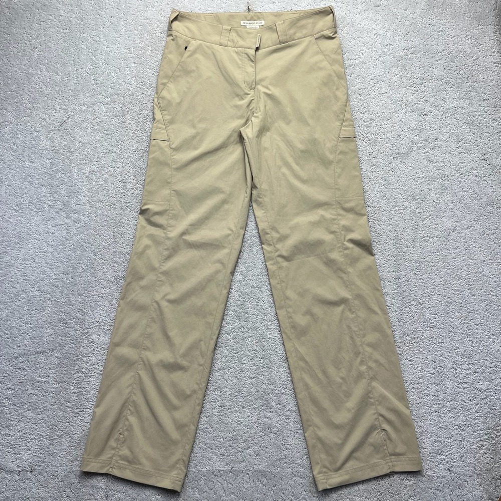 ExOfficio Pants Womens Size 10 Khaki Nylon Spandex Hiking Travel Performance